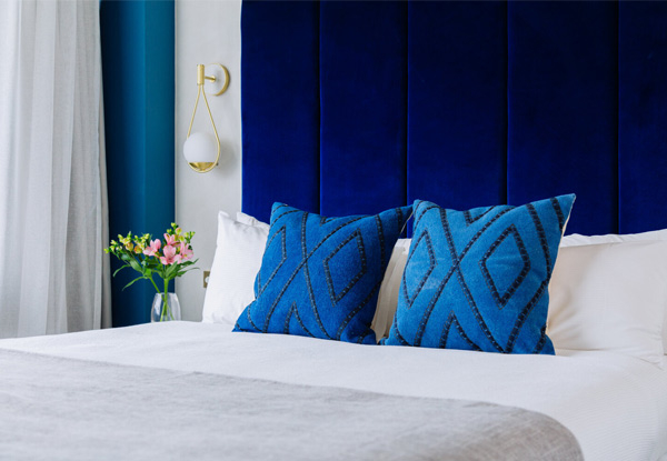 Four-Star Art Boutique Christchurch Getaway at The Muse Art Hotel for Two People incl. Late Checkout, Breakfast & Wi-Fi - Options for Two or Three-Night Stays with Food & Beverage Voucher for Earl Casual Fine Dining Restaurant