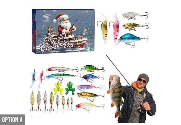 Christmas Fishing Lures Advent Calendar - Two Options Available