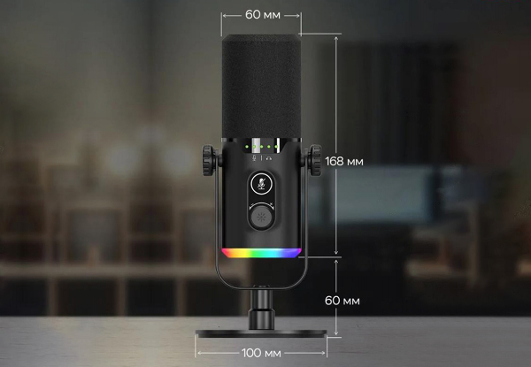 XLRUSB RGB Dynamic Microphone for PC - Available in Three Colours & Option for Two