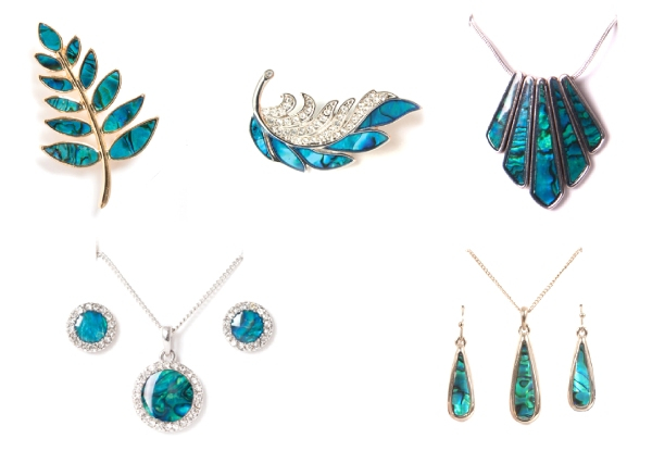 Paua Jewellery Range - Five Styles Available