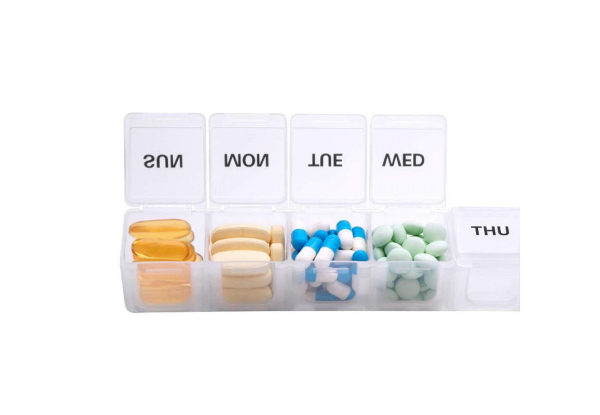 Two-Pack Weekly Pill Organiser - Available in Two Colours