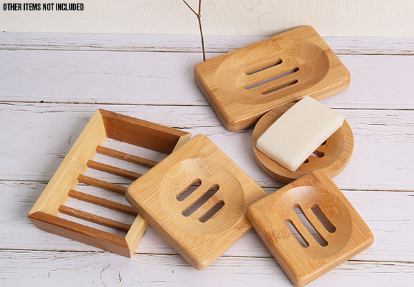 Wooden Bamboo Soap Dish - Three Options Available with Free Delivery