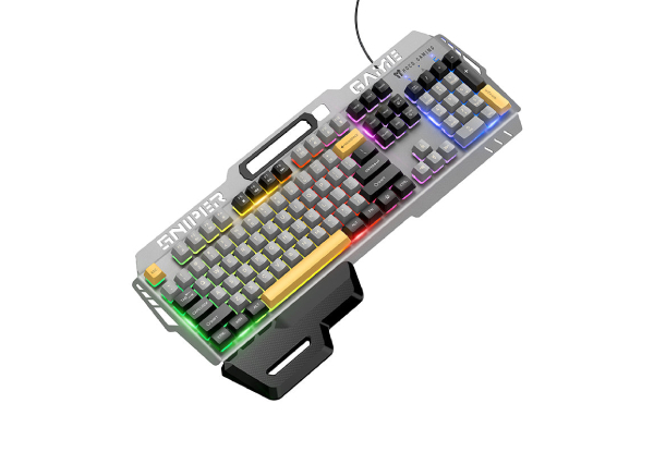 Hoco RGB Ergonomic Wired Gaming Keyboard with Wrist Rest