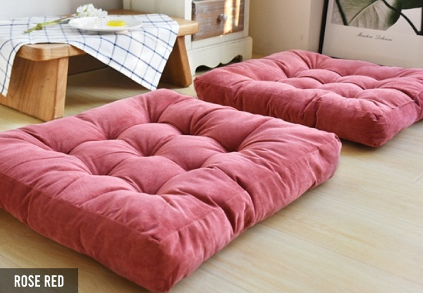 Square Corduroy Floor Pillow - Seven Colours Available