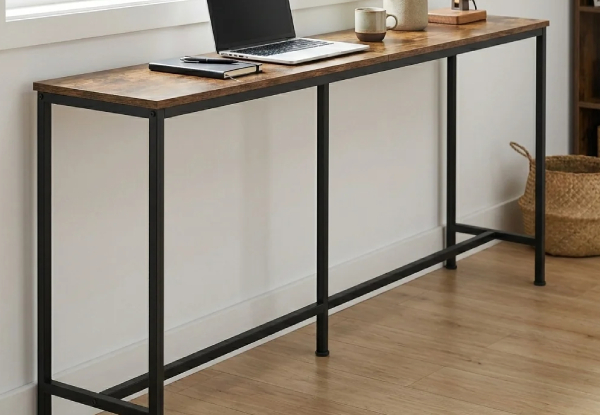 Rustic 180cm Narrow Console Table