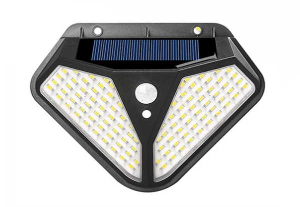 102 LED Solar Motion-Sensor Wall Light - Option for Two