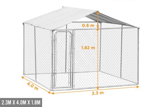 Enclosed Outdoor Dog Run - Three Sizes Available