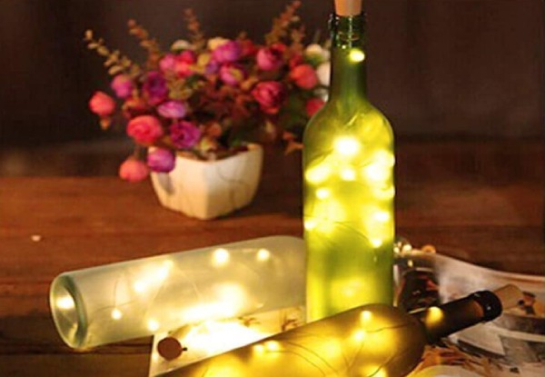 2M LED Wine Bottle Cork String Lights