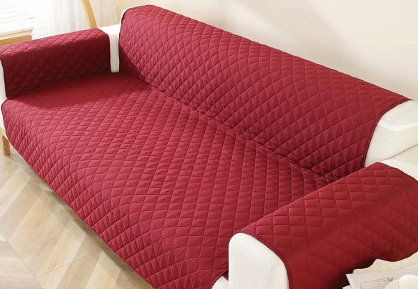 Reversible Water-Resistant T-Shaped Sofa Cover - Available in Four Colours & Four Options