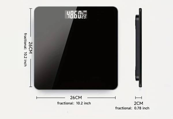 Digital Body Weight Bathroom Scale - Available in Two Colours