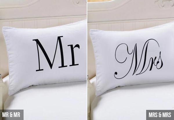 Couple's Pillowcases - 11 Options Available