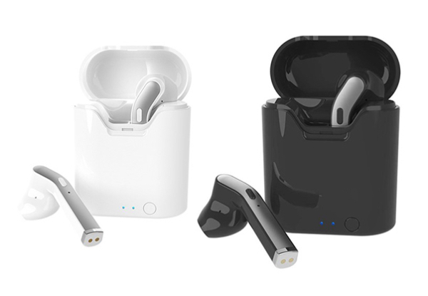 TWS Bluetooth 5.0 Earbuds with Charging Case - Two Colours Available & Option for Two-Pack