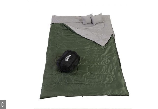 Mountview Double Sleeping Bag - Three Styles Available