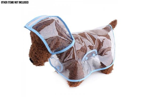 Puppy Rain Coat - Four Colours & Five Sizes Available with Free Delivery