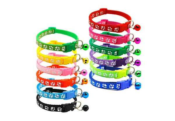 Five-Piece Kitten or Puppy Pet Collars - Option for Ten-Piece Available