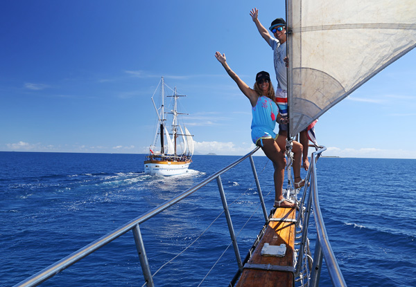 Per Person Twin-Share Luxurious Five Night Fijian Explorer Package at The Palms Denerau incl. Rental Car Hireage, Day Catered Tuvua Island Day Trip with Activities, Catered Evening Sunset Cruise with Fijian Entertainment