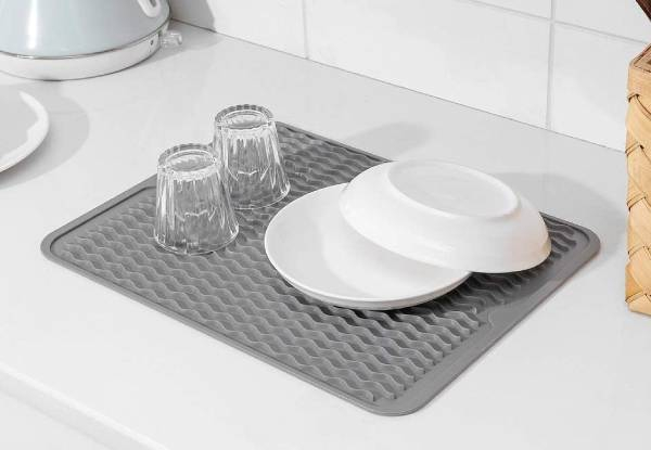 Silicone Dish Drying Mat - Four Colours Available