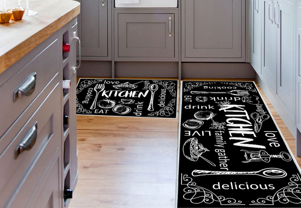 Two-Piece Kitchen Mat Set - Two Styles Available