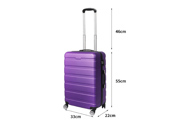 Slimbridge 20-inch Hard Shell Carry-On Luggage Suitcase - Six Colours Available