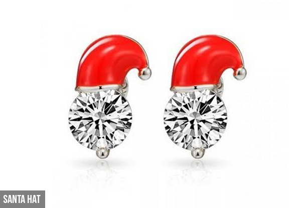Christmas Jewellery Collection - Options for Reindeer Earrings, Santa Hat Earrings or Santa Watch with Free Delivery