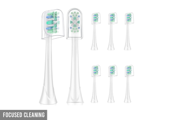 Eight-Piece Brush Heads Compatible with Philips Sonicare - Four Options Available