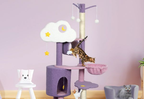 PaWz Multi-Level Cat Scratching Post Tree Furniture - Four Options Available