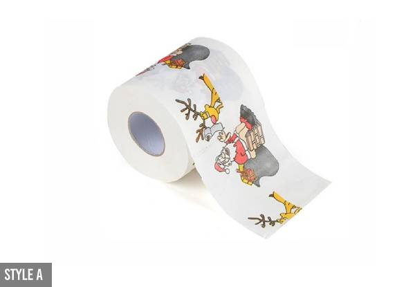 Two-Pack of Christmas Toilet Paper - Four Styles Available & Option for Four-Pack