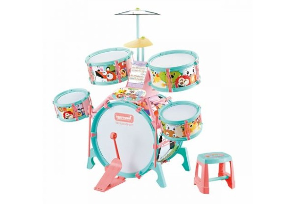 Kids' Jazz Musical Instrument Drum Play Set