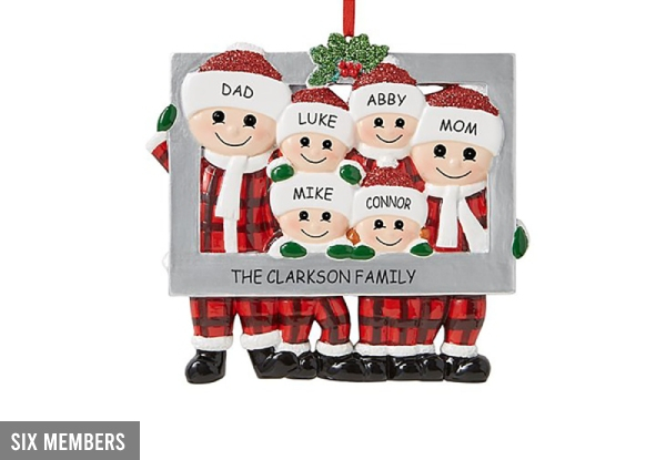 Christmas Family Member Photo Frame Pendants - Five Options Available