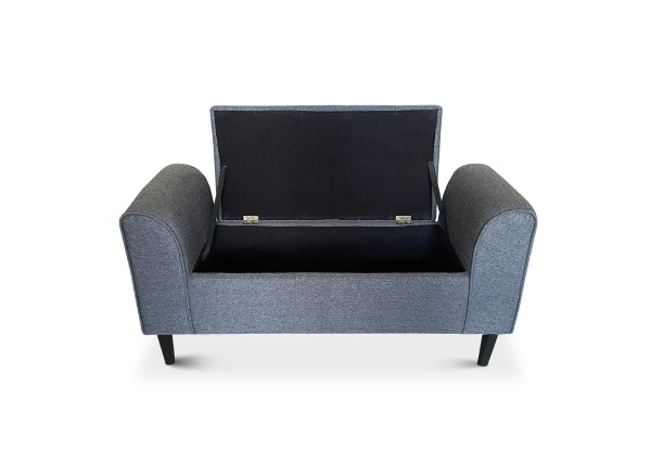 Hollis Linen Ottoman Bench