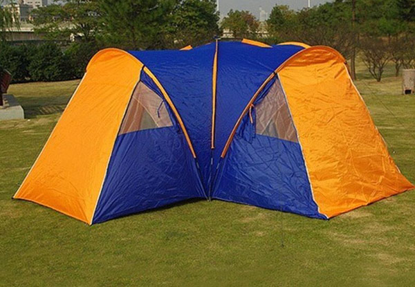 Six Person Three Bedroom Dome Tent