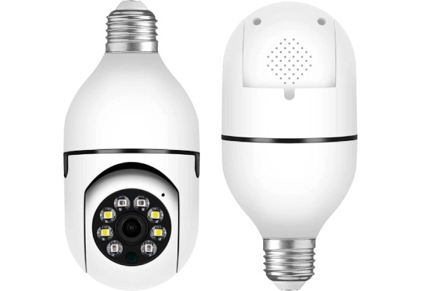 Mini Wireless WiFi Light Bulb Security Camera