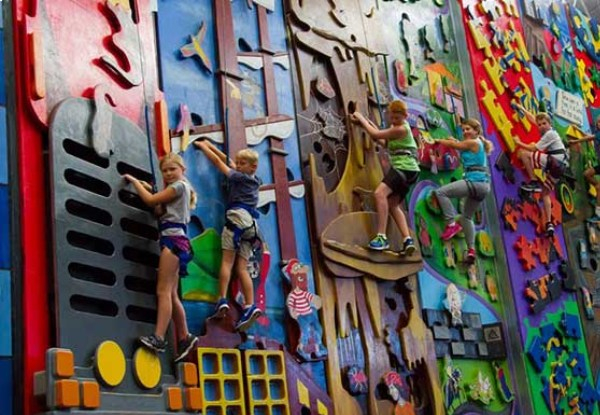 Rock Climbing Birthday Party Package for Ten Children incl. Unlimited Climbing Time & Two-Hour Table Hire