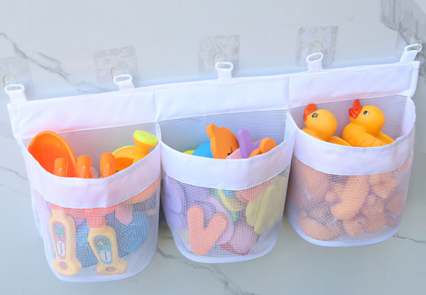 Three-Compartment Bath Toy Organiser - Option for Two