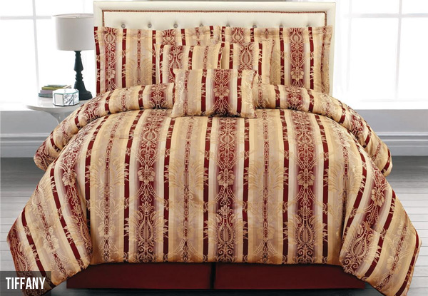 Seven-Piece Tiffany Comforter Set
