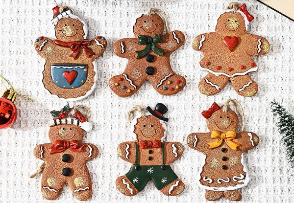 Two-Pack Gingerbread Man Christmas Party Decoration - 15 Styles Available