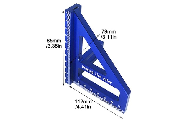 Woodworking Square Protractor - Two Colours Available