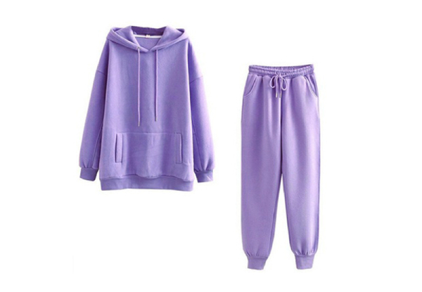 Oversized Fleece-Lined Tracksuit - Seven Colours & Four Sizes Available