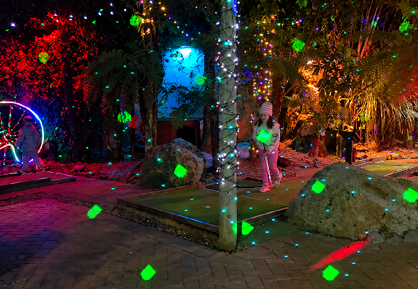 One Round of Rotovegas Night Mini Golf for One Person - Options for up to Six People