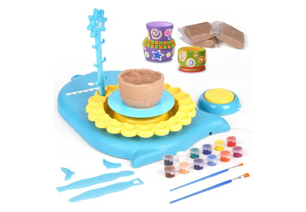Kids Pottery Wheel Kit - Two Colours Available