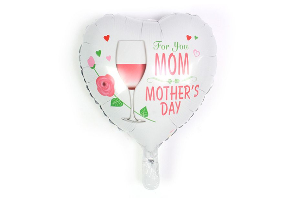 10-Piece Mother's Day Aluminium Balloons - Option for Two-Packs