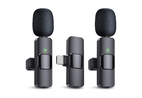 Two-Pack Wireless Lavalier Lapel Microphone - Two Options Available