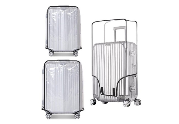 Three-Piece Clear PVC Luggage Cover Protectors