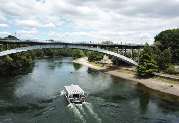 Weekday Waikato River Cafe Cruise & Ferry Combo for Two People incl. Cafe Voucher