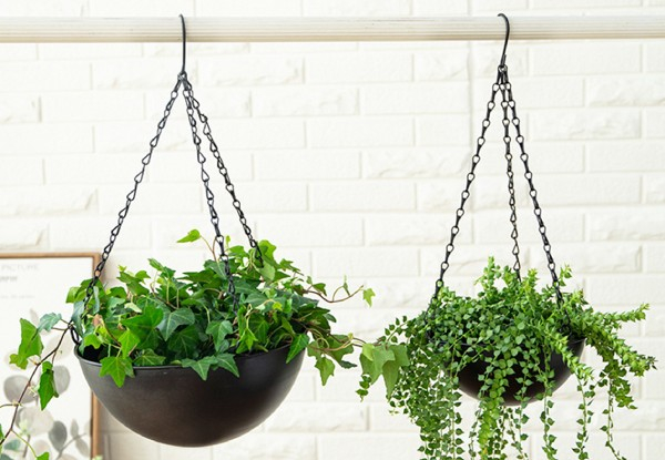 Two-Set Iron Hanging Flower Pots - Two Colours Available