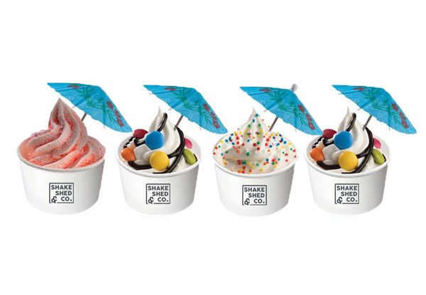Any Two Large Thick Shakes & Two Large Classic Dogs - Option for Any Four Kids Small Sprinkle, Sherbet or Rainbow Button Cups