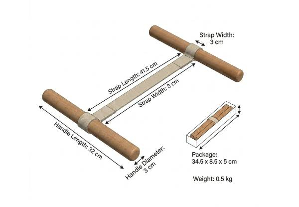 Yoga Wooden Stretching Band