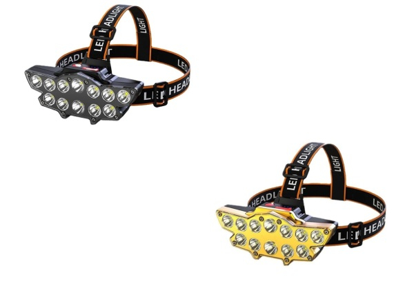 Rechargeable LED Headlamp - Two Colours Available