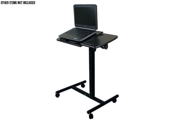 Adjustable Standing Wheeled Laptop Table