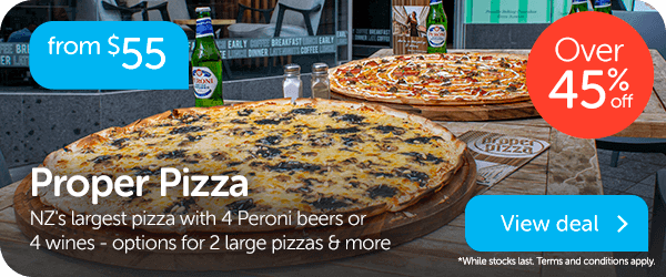 Proper Pizza incl. four Peroni beers